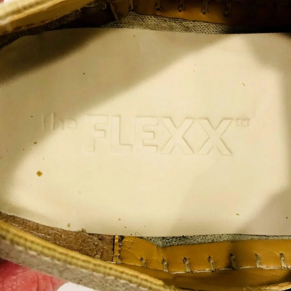 The Flexx Slip-On Loafer Flats Women's 39‎ USA 8 Blue Suede Tan Canvas Rope